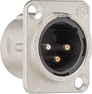 Gira 003700 Штекерный разъем XLR, серия D, фланцевый штекер