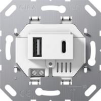 Gira 234900 Вставка для USB-розетки двойн.Тип A / тип C
