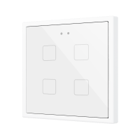 Zennio ZVIFR70X4W Выключатель сенсорный KNX Flat RGB 70 X4, 4 кнопки, 70x70, белый