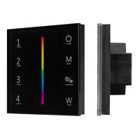 Arlight 033766 Панель SMART-P22-RGBW-G-IN Black (12-24V, 4x3A, Sens, 2.4G) (Arlight, IP20 Пластик, 5 лет)