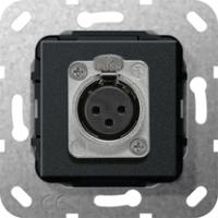 Gira 566710 Вставка гнездо XLR, серия DПаяное соединение