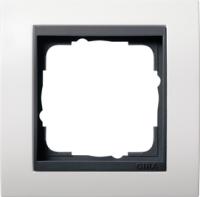 Gira 0211 07 Установочная рамка Gira Event Белый матовый с промежуточной рамкой антрацитового цвета