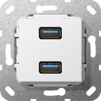 Gira 568403 Вставка USB 3.0 тип A 2-местн.Переходник
