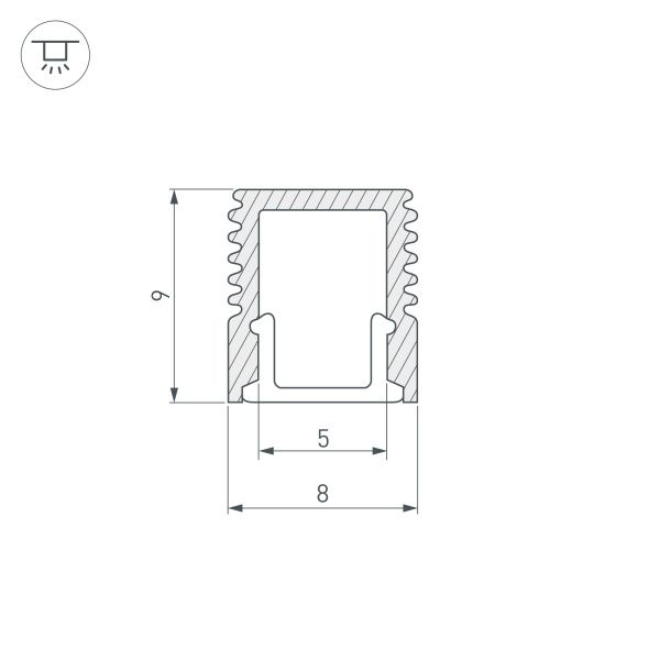 Оборудование Arlight 036031 Профиль SL-MINI-8-3000 ANOD (Arlight, Алюминий) по выгодной цене. Купить в Москве со скидкой.