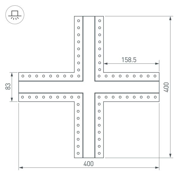 Оборудование Arlight 030099 Крестовина SL-LINIA32-FANTOM (Arlight, Металл) по выгодной цене. Купить в Москве со скидкой.