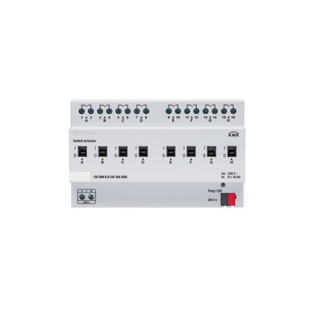 Esylux EC10430299 Исполнительные элементы CU-DIN R 8-CH 16A KNX