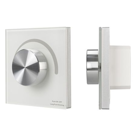 Arlight 027115 Панель SMART-P37-DIM-IN White (230V, 1.2A, TRIAC, Rotary, 2.4G) (Arlight, IP20 Пластик, 5 лет)