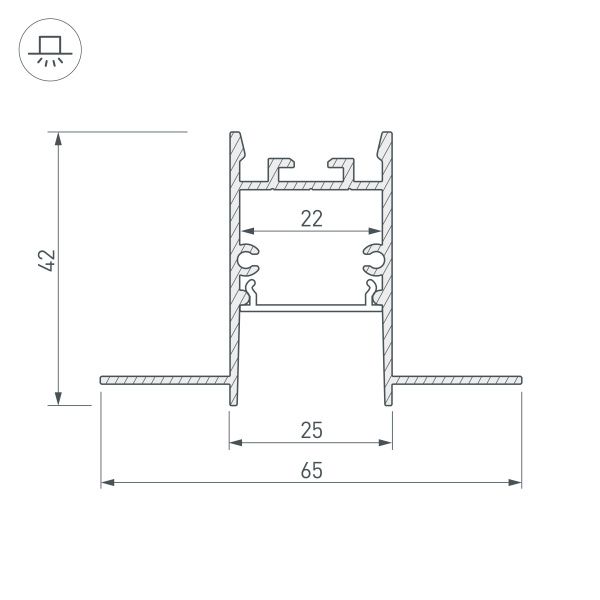 Оборудование Arlight 033275 Профиль SL-COMFORT22-FANTOM-2000 ANOD (Arlight, Алюминий) по выгодной цене. Купить в Москве со скидкой.