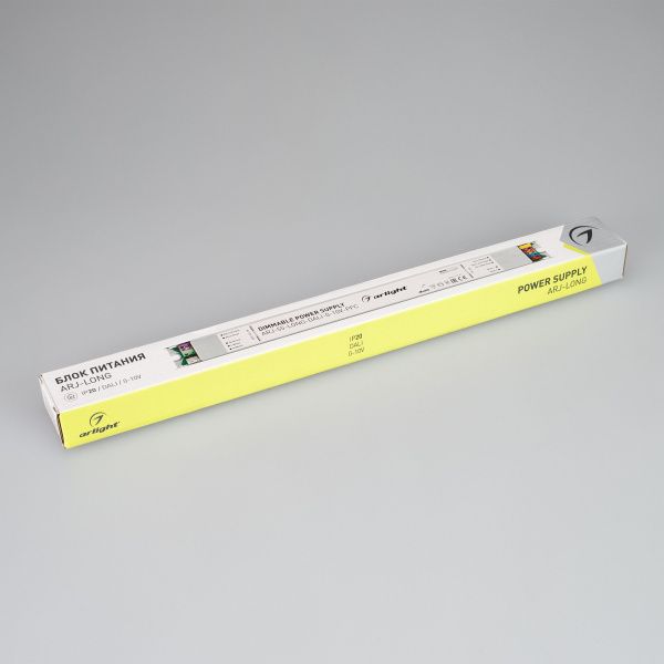 Оборудование Arlight 028456 Блок питания ARJ-55-LONG-DALI-0-10V-PFC (55W, 1050mA) (Arlight, IP20 Металл, 7 лет) по выгодной цене. Купить в Москве со скидкой.