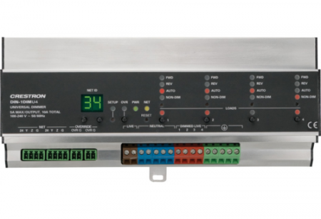 Crestron DIN-1DIMU4 Диммер 4х канальный