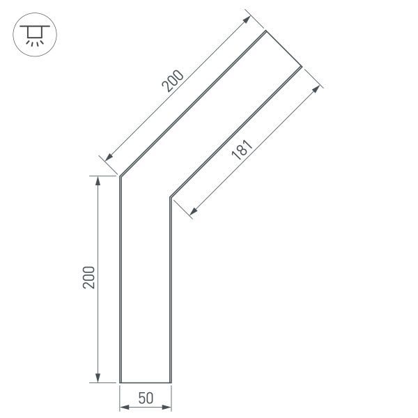 Оборудование Arlight 030113 Угол SL-LINE-5035-135 (Arlight, Металл) по выгодной цене. Купить в Москве со скидкой.