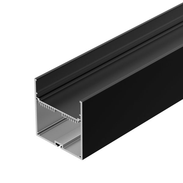 Оборудование Arlight 027991 Профиль с экраном SL-LINE-7477-2500 BLACK+OPAL (Arlight, Алюминий) по выгодной цене. Купить в Москве со скидкой.