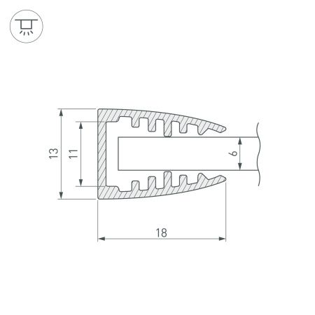 Оборудование Arlight 016978 Профиль TOP-SHELF6-2000 ANOD (Arlight, Алюминий) по выгодной цене. Купить в Москве со скидкой.
