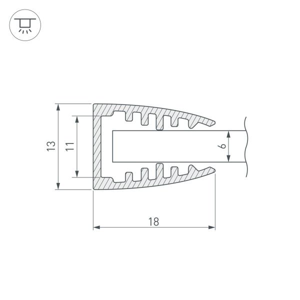 Оборудование Arlight 016978 Профиль TOP-SHELF6-2000 ANOD (Arlight, Алюминий) по выгодной цене. Купить в Москве со скидкой.
