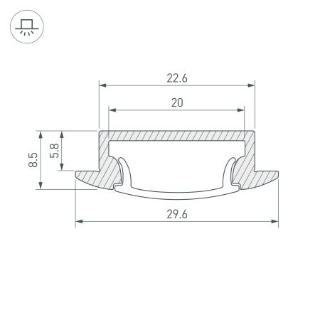 Оборудование Arlight 014860 Профиль с экраном ALU-WIDE-F-H8-2000 ANOD+FROST (Arlight, Алюминий) по выгодной цене. Купить в Москве со скидкой.