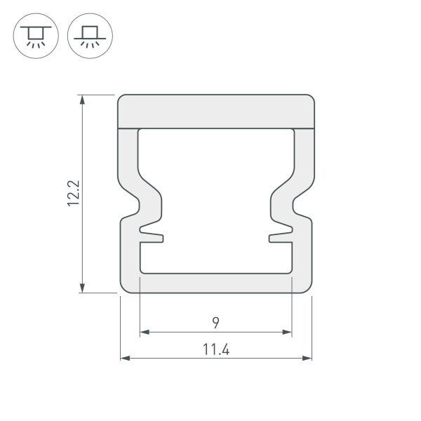 Оборудование Arlight 023302 Профиль WPH-LINE-1212-2000 OPAL (Arlight, Пластик) по выгодной цене. Купить в Москве со скидкой.