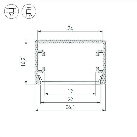 Оборудование Arlight 033295 Профиль PLS-LOCK-H16-SMT-2000 ANOD BLACK (Arlight, Алюминий) по выгодной цене. Купить в Москве со скидкой.