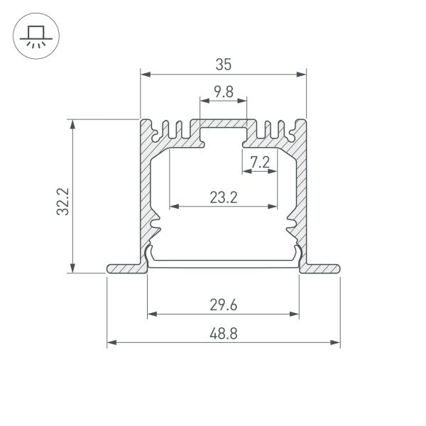 Оборудование Arlight 036513 Профиль SL-LINIA49M-F-2000 BLACK (Arlight, Алюминий) по выгодной цене. Купить в Москве со скидкой.