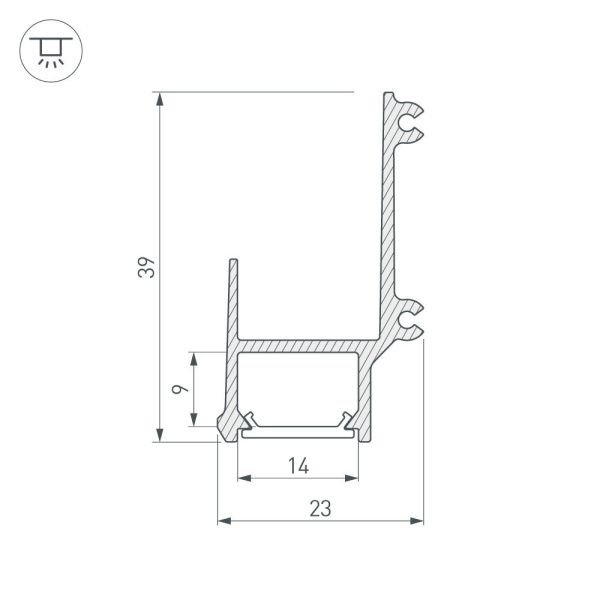 Оборудование Arlight 026715 Профиль ALM-EDGE-16-2000 ANOD (Arlight, Алюминий) по выгодной цене. Купить в Москве со скидкой.
