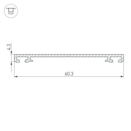 Оборудование Arlight 019869 Профиль-держатель PHS-3X-BASE-H4.3-2000 ANOD (Arlight, Алюминий) по выгодной цене. Купить в Москве со скидкой.
