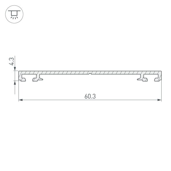 Оборудование Arlight 019869 Профиль-держатель PHS-3X-BASE-H4.3-2000 ANOD (Arlight, Алюминий) по выгодной цене. Купить в Москве со скидкой.