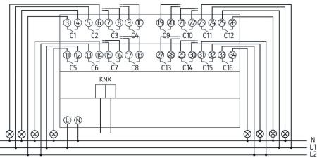 Оборудование Theben 4940225 16-х канальный релейный актуатор. Линейка FIX2 RM 16 S KNX по выгодной цене. Купить в Москве со скидкой.