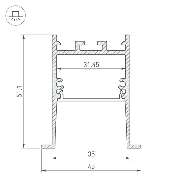 Оборудование Arlight 031766 Профиль SL-COMFORT-4551-F-2000 ANOD BLACK (Arlight, Алюминий) по выгодной цене. Купить в Москве со скидкой.