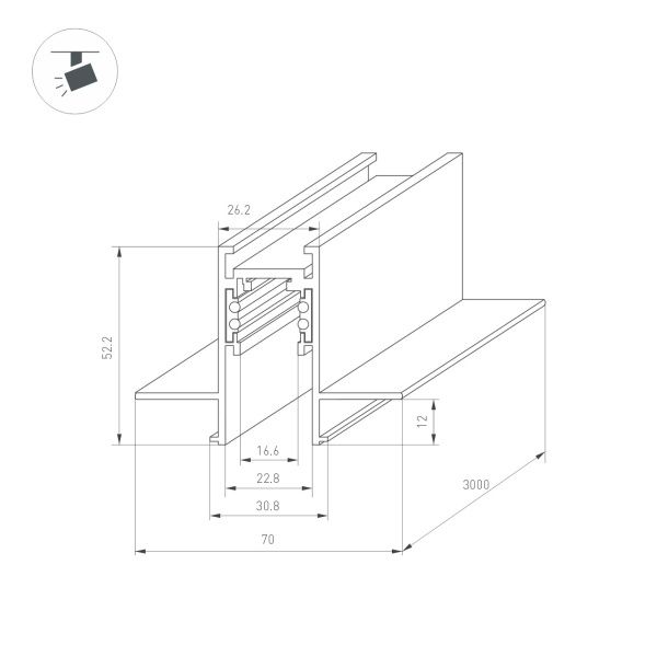 Оборудование Arlight 035798 Трек встраиваемый MAG-ORIENT-TRACK-2652-FDW-3000 (WH) (Arlight, IP20 Металл, 3 года) по выгодной цене. Купить в Москве со скидкой.