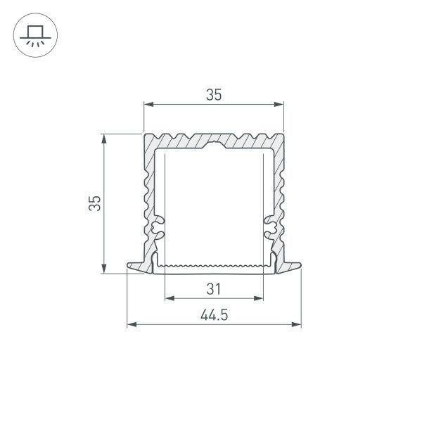 Оборудование Arlight 015538 Профиль с экраном ALU-POWER-W35-2000-F ANOD+FROST (Arlight, Алюминий) по выгодной цене. Купить в Москве со скидкой.