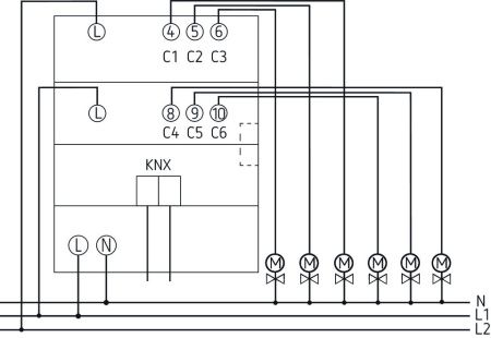 Оборудование Theben 4930240 6-ти канальный актуатор отопления. Линейка MIX2 HMG 6 T KNX по выгодной цене. Купить в Москве со скидкой.