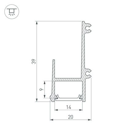 Оборудование Arlight 026714 Профиль ALM-EDGE-12-2000 ANOD (Arlight, Алюминий) по выгодной цене. Купить в Москве со скидкой.