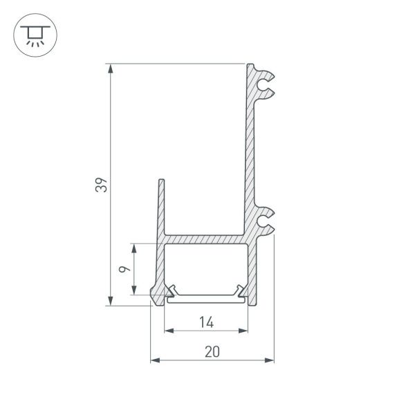 Оборудование Arlight 026714 Профиль ALM-EDGE-12-2000 ANOD (Arlight, Алюминий) по выгодной цене. Купить в Москве со скидкой.