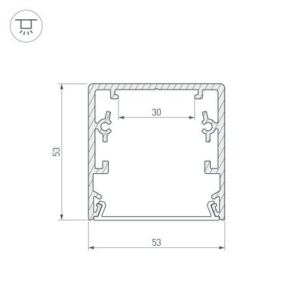 Оборудование Arlight 016989 Профиль TOP-LINIA53-2000 ANOD (Arlight, Алюминий) по выгодной цене. Купить в Москве со скидкой.