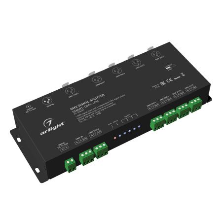 Arlight 028435 DMX-сплиттер SMART-DMX-4CH (12-36V, XLR3) (Arlight, IP20 Металл, 5 лет)