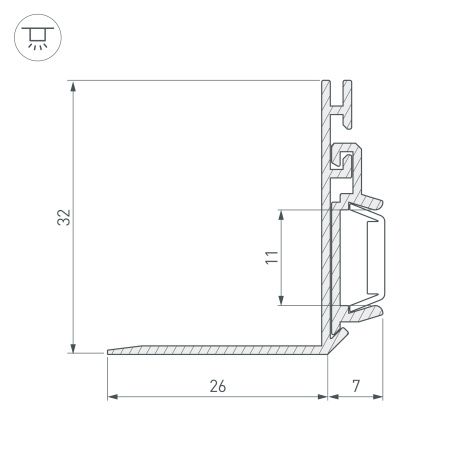 Оборудование Arlight 025491 Профиль PAK-90-2000 (Arlight, Алюминий) по выгодной цене. Купить в Москве со скидкой.