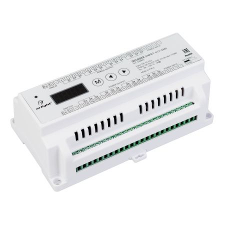 Arlight 023825 Декодер SMART-K17-DMX (12-24V, 24x3A) (Arlight, IP20 Пластик, 5 лет)