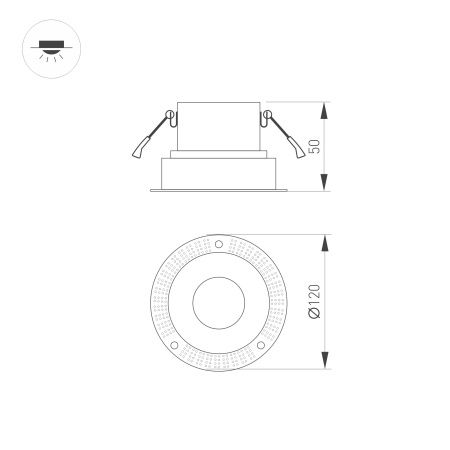 Оборудование Arlight 031705 Корпус PLURIO-BASE-BUILT-TRIMLESS-R120 (BK, 1-2, 200mA) (Arlight, IP20 Металл, 3 года) по выгодной цене. Купить в Москве со скидкой.