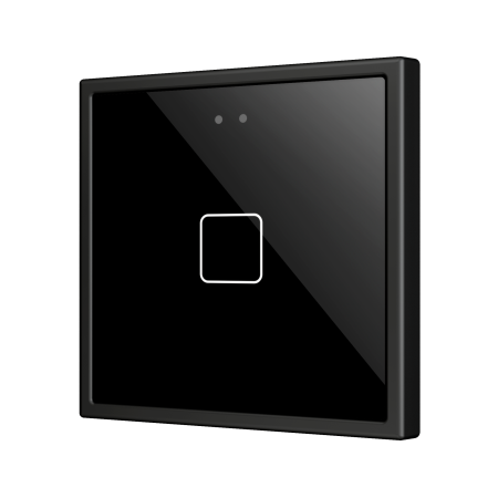 Zennio ZVIFR70X1A Выключатель сенсорный KNX Flat RGB 70 X1, 1 кнопка, 70x70, антрацит