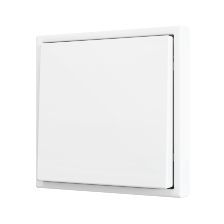 Zennio ZS701PB2MW ZS70, Простая мягкая кнопка для 2 бинарных входов 70x70 мм – Матовый белый