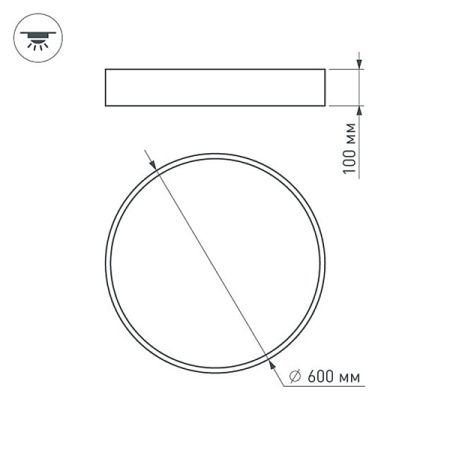 Оборудование Arlight 022130 Светильник SP-TOR-TB600SW-50W Day White (ARL, IP20 Металл, 3 года) по выгодной цене. Купить в Москве со скидкой.