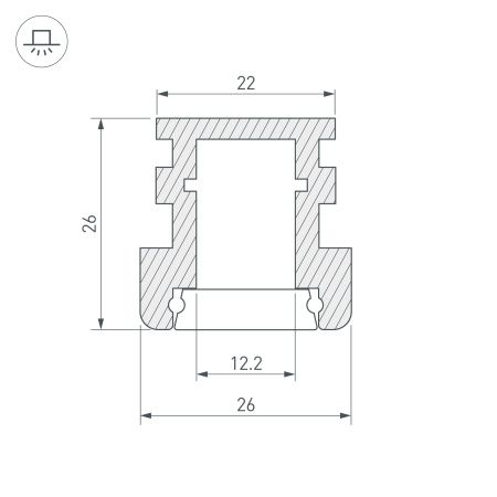 Оборудование Arlight 012091 Профиль HR-F-2000 (Arlight, Алюминий) по выгодной цене. Купить в Москве со скидкой.