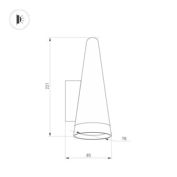 Оборудование Arlight 035396 Светильник LGD-CONO-WALL-7W Warm3000 (DG, 36 deg, 230V) (Arlight, IP54 Металл, 3 года) по выгодной цене. Купить в Москве со скидкой.