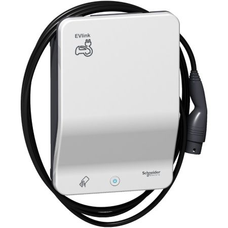 Schneider Electric EVB1A22PCRI Зарядная станция EVlink Wallbox PLUS EVB1A22PCRI RFID