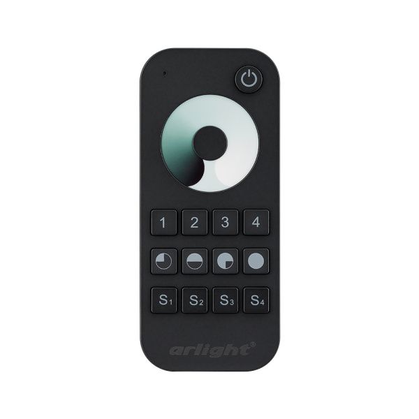Оборудование Arlight 023475 Пульт SMART-R24-DIM Black (4 зоны, 2.4G) (Arlight, IP20 Пластик, 5 лет) по выгодной цене. Купить в Москве со скидкой.