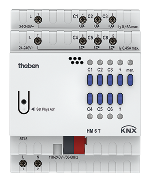 Оборудование Theben 4940240 6-ти канальный актуатор отопления FIX1 HM 6 T KNX по выгодной цене. Купить в Москве со скидкой.