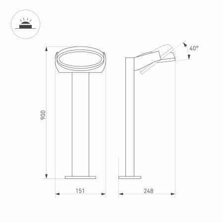 Оборудование Arlight 029984 Светильник LGD-EYE-BOLL-H900-6W Warm3000 (GR, 117 deg, 230V) (Arlight, IP54 Металл, 3 года) по выгодной цене. Купить в Москве со скидкой.