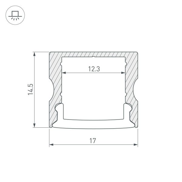 Оборудование Arlight 036331 Профиль ARH-LINE-2315-2000 ANOD (Arlight, Алюминий) по выгодной цене. Купить в Москве со скидкой.