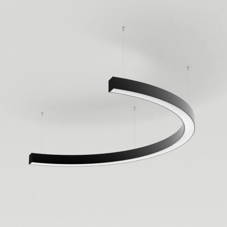 Arlight 034016(1) Светильник SP-LINE-HANG-ARC-C3535-D800-34W Warm3000 (BLACK, 230V) (Arlight, Металл)