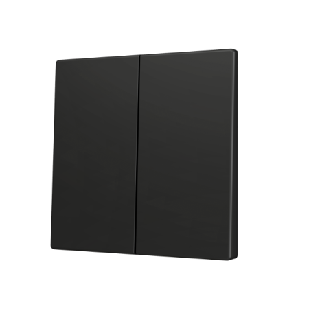 Zennio ZS70CSOFT24A ZS70, Накладка для двух кнопок KNX Soft 70x70 мм, Наклон вверх и вниз, Антрацит