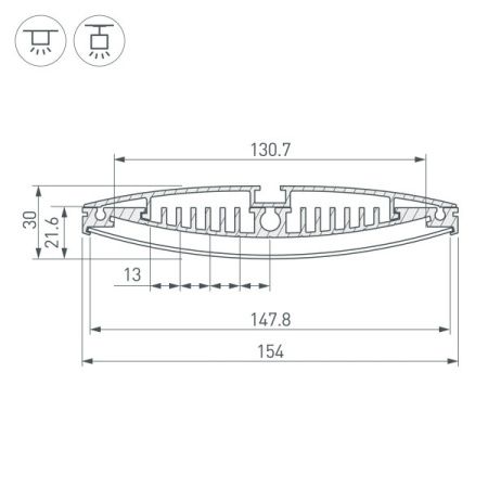 Оборудование Arlight 014537 Профиль MULTI A-2000 ANOD (ARL, Алюминий) по выгодной цене. Купить в Москве со скидкой.
